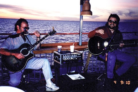 Lewis and Klark Guitar Duo at the lake